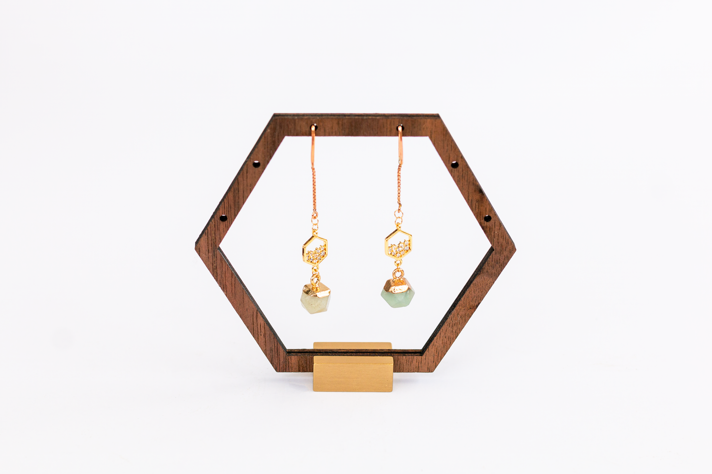 Octagonal Drips Earrings
